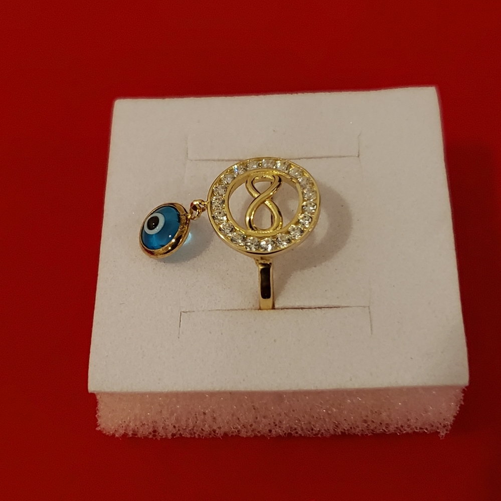 10kt Gold Infinity Design Ring - image 2